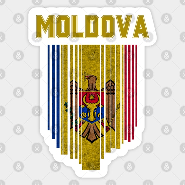 Moldova flag, moldovan flag Sticker by eka123